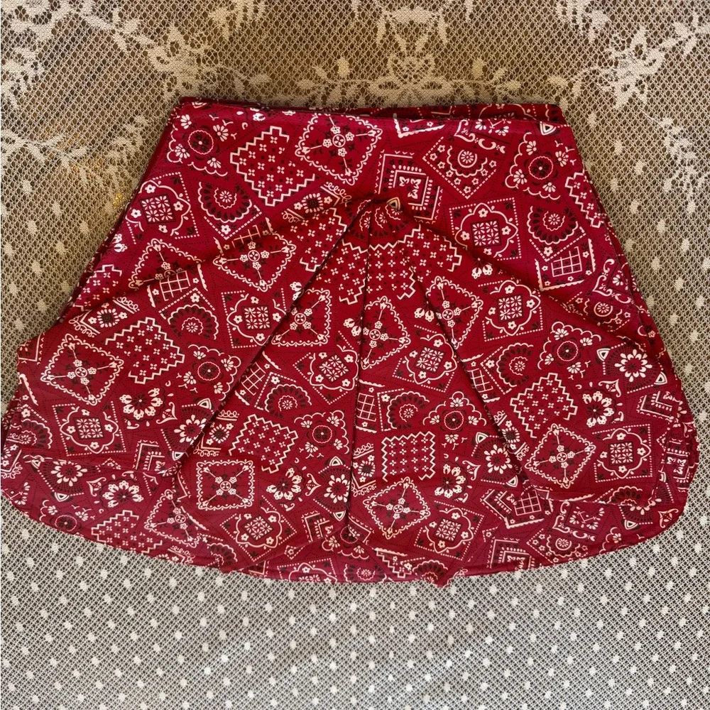 COPY - Red Bandana Print Placemats With Matching Napkins Set of 4
